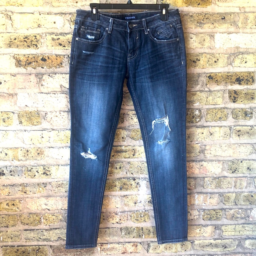 VIGOSS Jagger Skinny Distressed Jeans